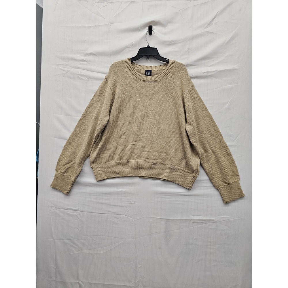 Gap Womens Pullover Sweater Camel Cotton Knit Casual Size‎ XXL